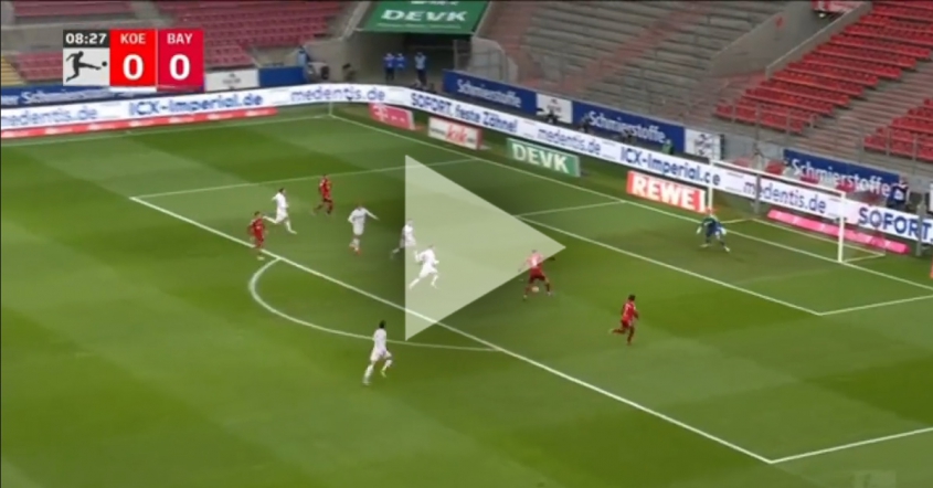 Lewandowski STRZELA GOLA na 1-0 z FC Köln! [VIDEO]